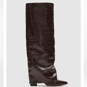 Stuntin Brown Crocodile Boots